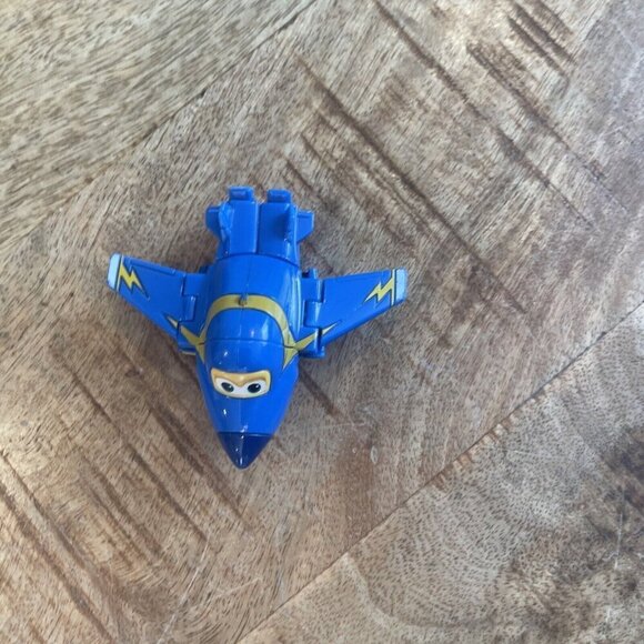 Super Wings Transform-A-Bots Airplane Action Mini Figure Jerome 2.5” Blue - Picture 2 of 8